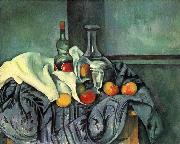 Paul Cezanne Stilleben, Pfefferminzflasche oil painting on canvas